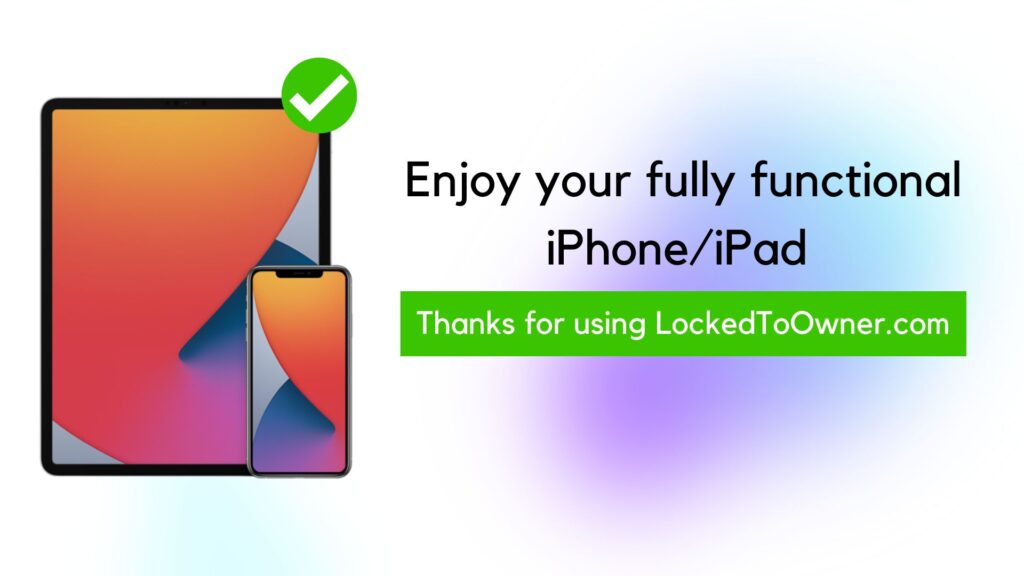 Enjoy your fully functional iPhoneiPad