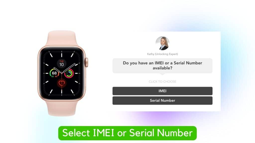 apple watch select imei